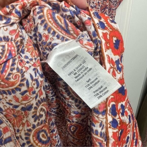 Veronica Beard Red and Purple Midi Dress - Picture 11 of 16